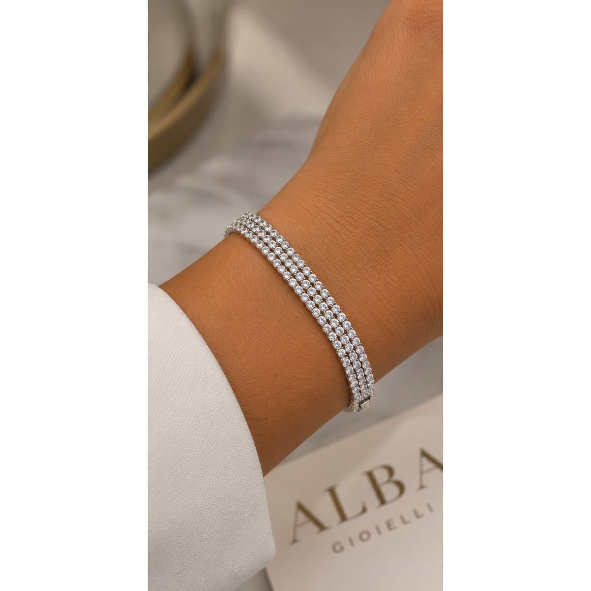 Alba Bijoux    Bracciale Tennis Luce - 2