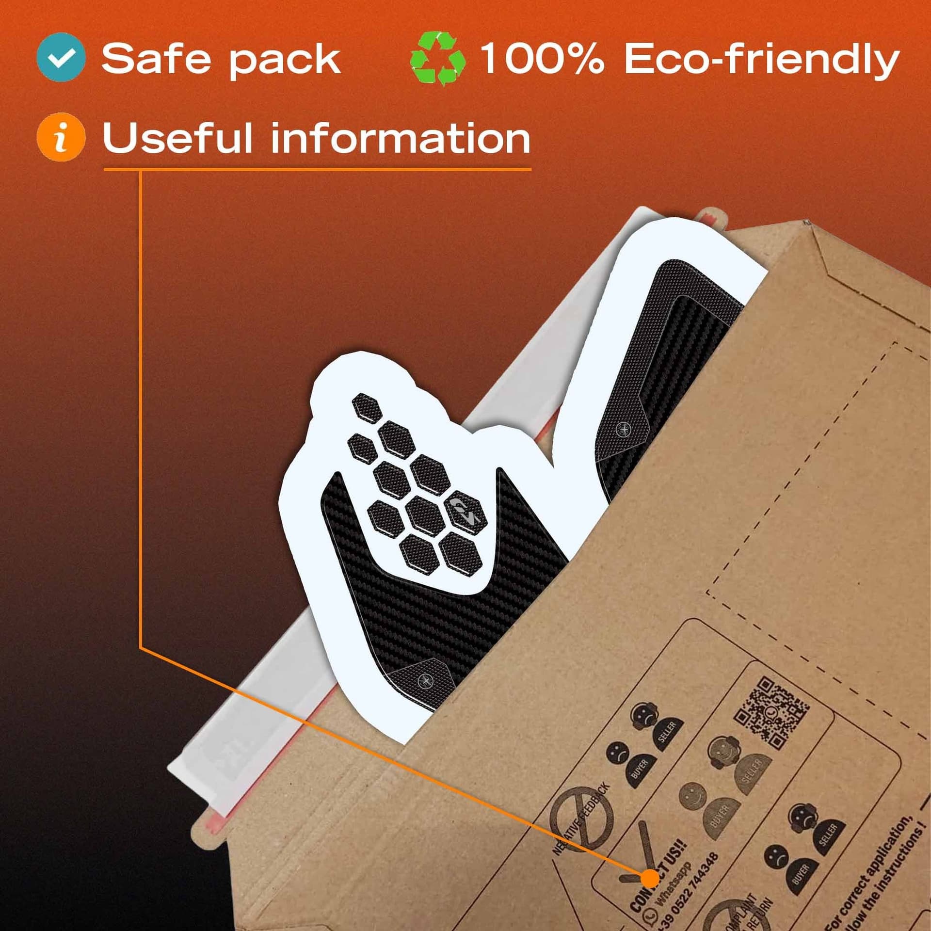Protezioni Laterali 3D serbatoio moto compatibile con BMW R 1300 GS 2026 - 5