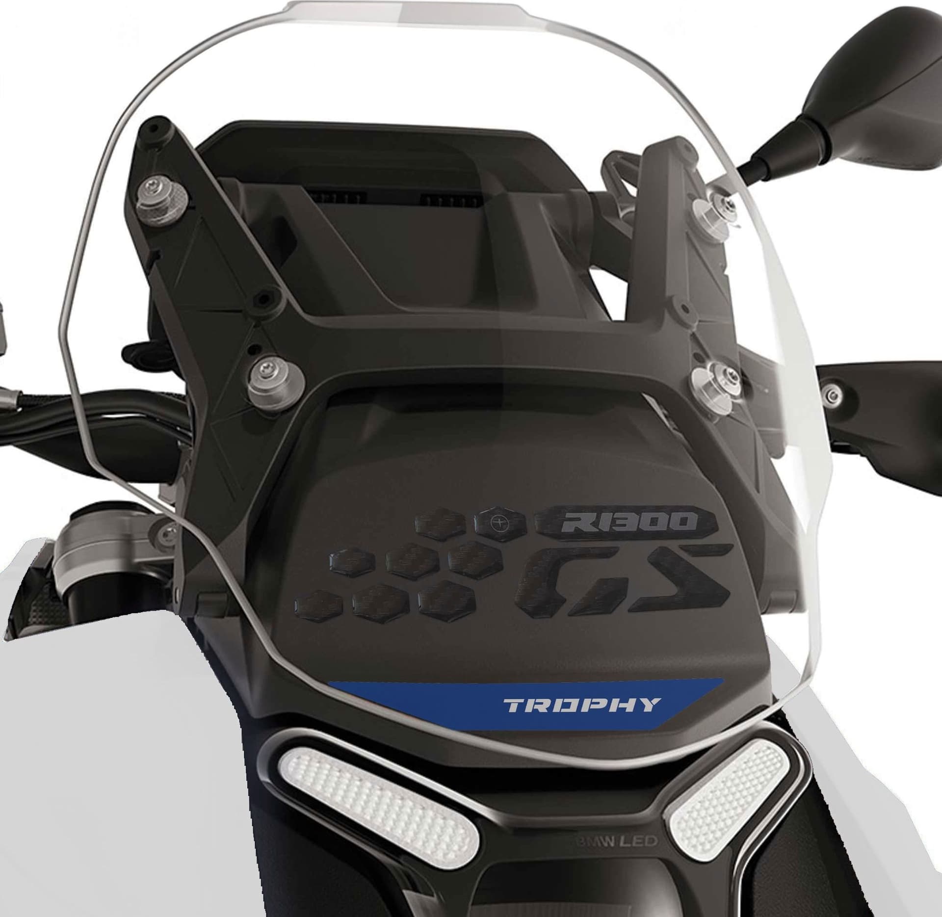 Adesivo 3D Protezione Frontalino moto compatibile con BMW R 1300 GS 2026 - 1