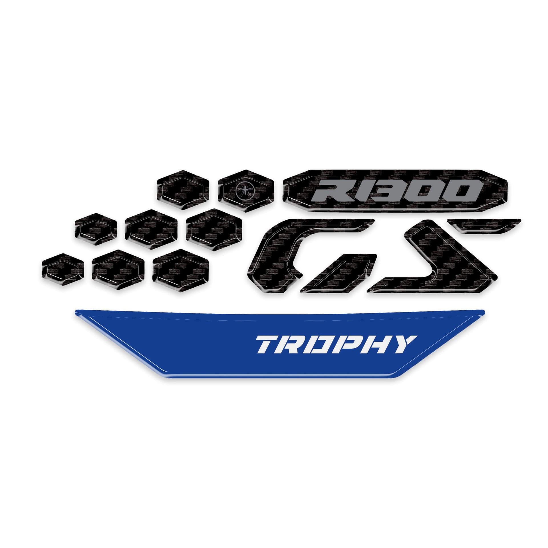 Adesivo 3D Protezione Frontalino moto compatibile con BMW R 1300 GS 2026 - 2