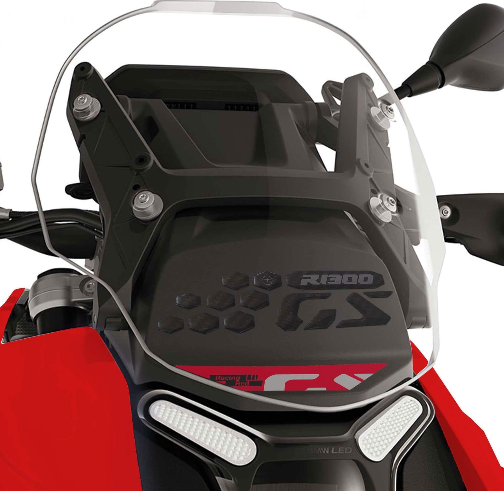 Adesivo 3D Protezione Frontalino moto compatibile con BMW R 1300 GS 2026 - 11