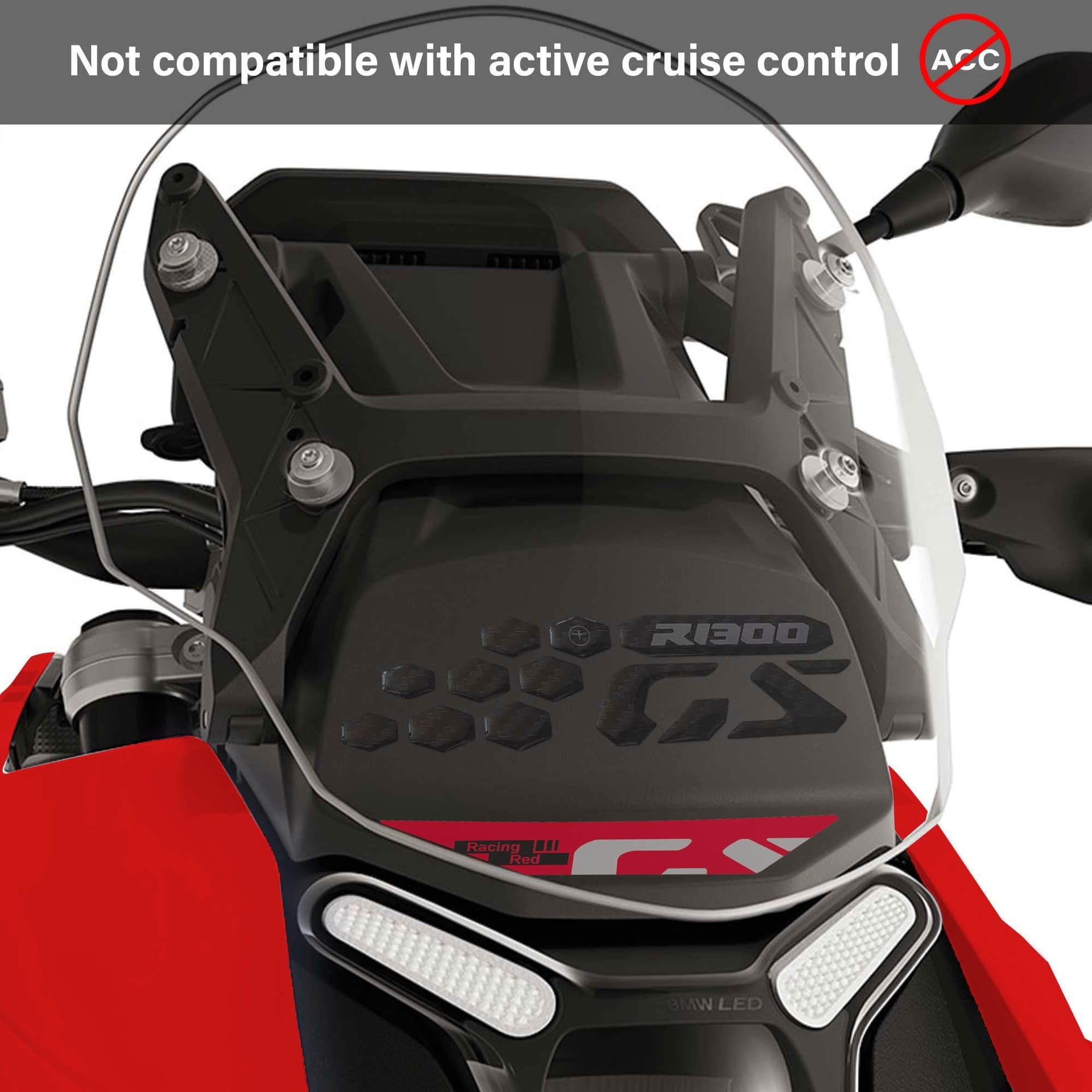 Adesivo 3D Protezione Frontalino moto compatibile con BMW R 1300 GS 2026 - 13