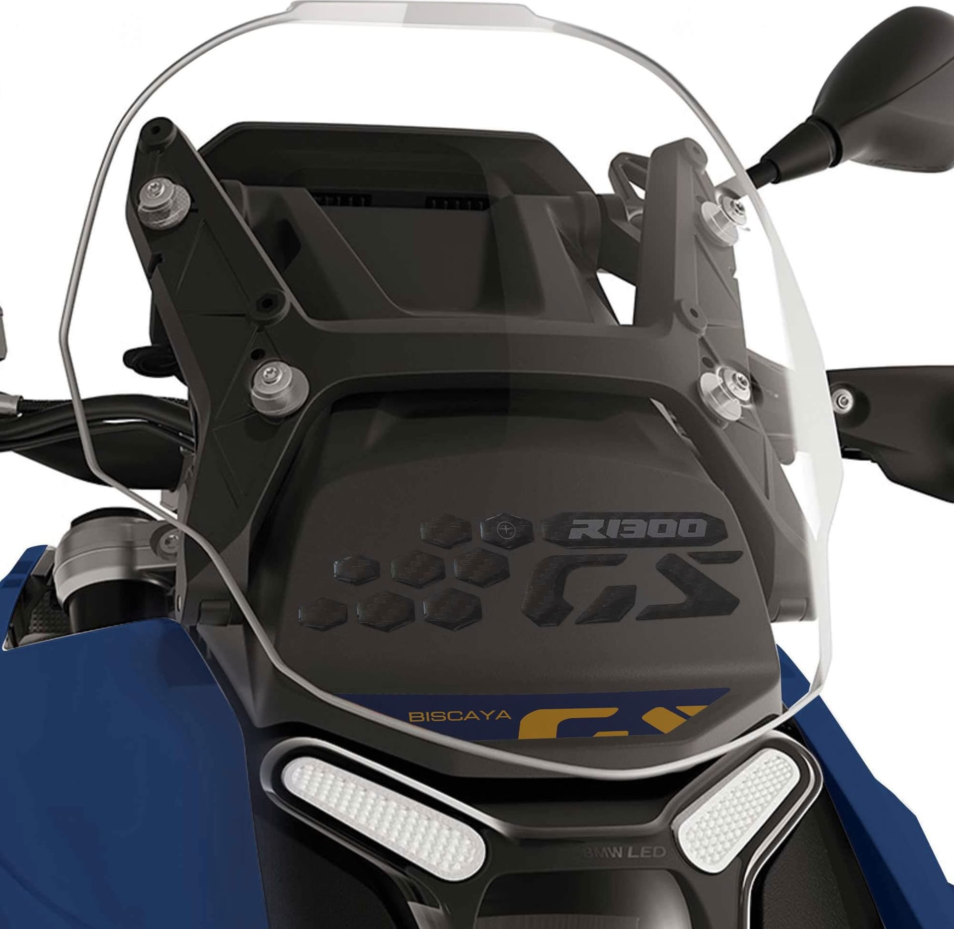 Adesivo 3D Protezione Frontalino moto compatibile con BMW R 1300 GS 2026 - 6