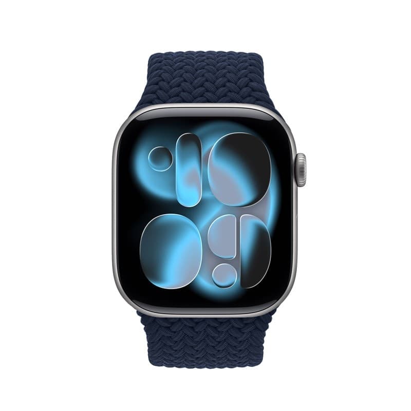 Cinturino Crong Wave - Cinturino intrecciato per Apple Watch 38/40/41/42 mm (blu navy) - 2