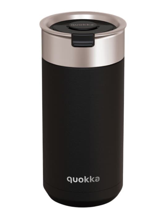 Tazza termica Quokka Boost in acciaio inox con infusore, 400 ml (Nero Carbonio)