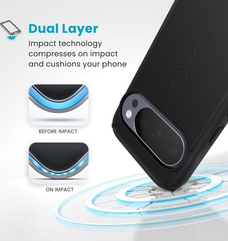Speck ImpactHero Slim - Case Google Pixel 10 / Google Pixel 10 Pro (Black) - 2