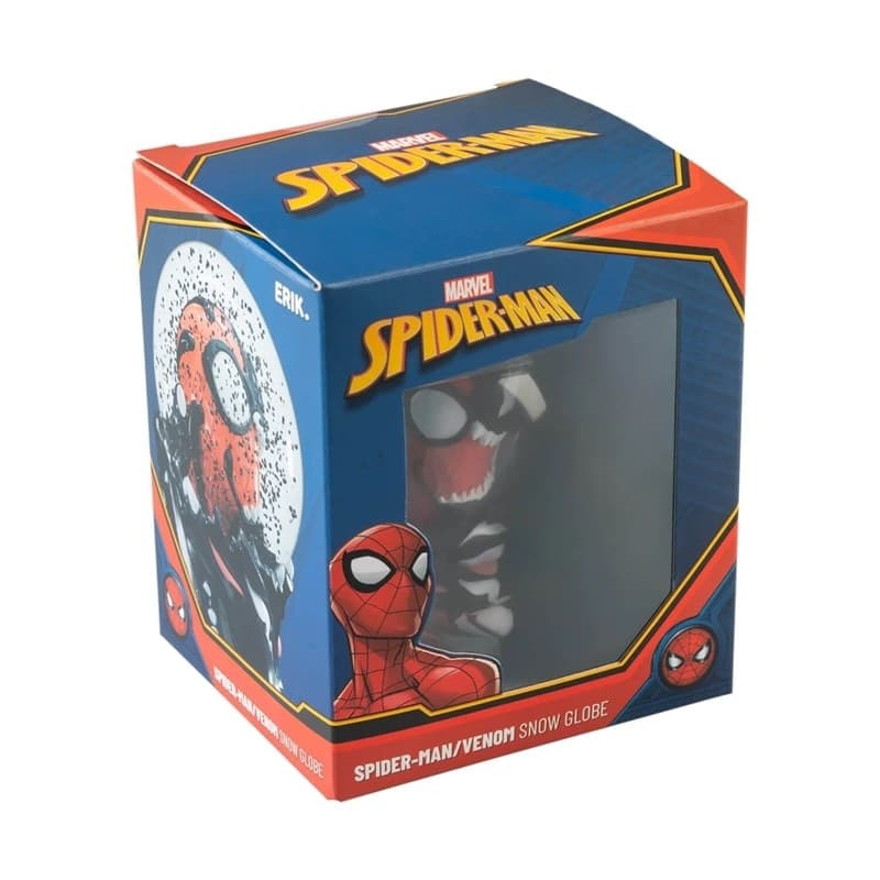 Spiderman - Globo di neve in vetro con Spider-Man e Venom in confezione regalo - 10