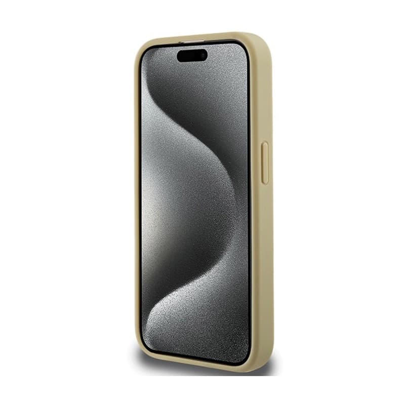 Hello Kitty Leather Kitty Head MagSafe - Case for iPhone 15 Pro (Gold) - 5
