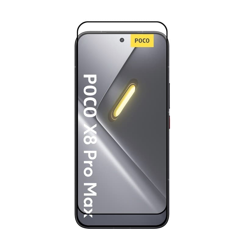 Crong 3D Armor Glass Lite - Pellicola protettiva in vetro temperato con colla completa per Xiaomi POCO X8 Pro Max 5G - 3