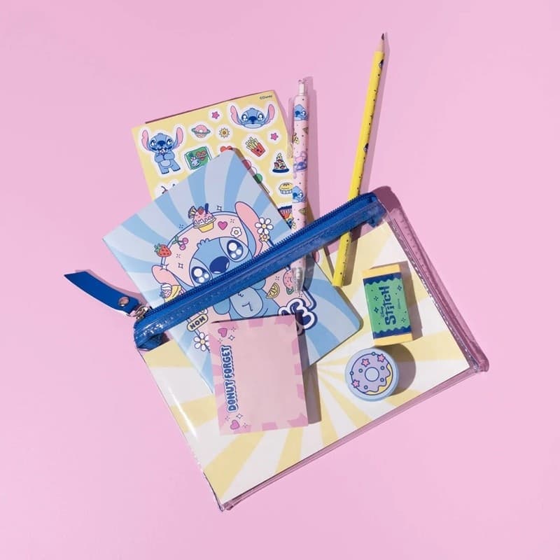 Set di articoli di cancelleria Disney Stitch - A tema cibo (8 pezzi) - 2