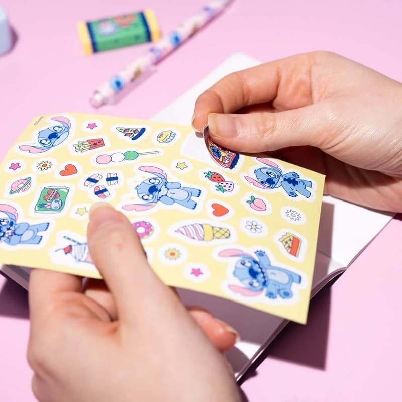 Set di articoli di cancelleria Disney Stitch - A tema cibo (8 pezzi) - 5