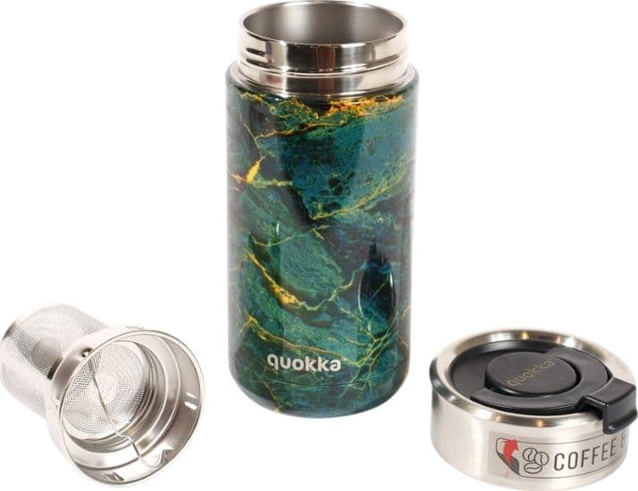 Tazza termica Quokka Boost in acciaio inox con infusore, 400 ml (Greenstone) - 2