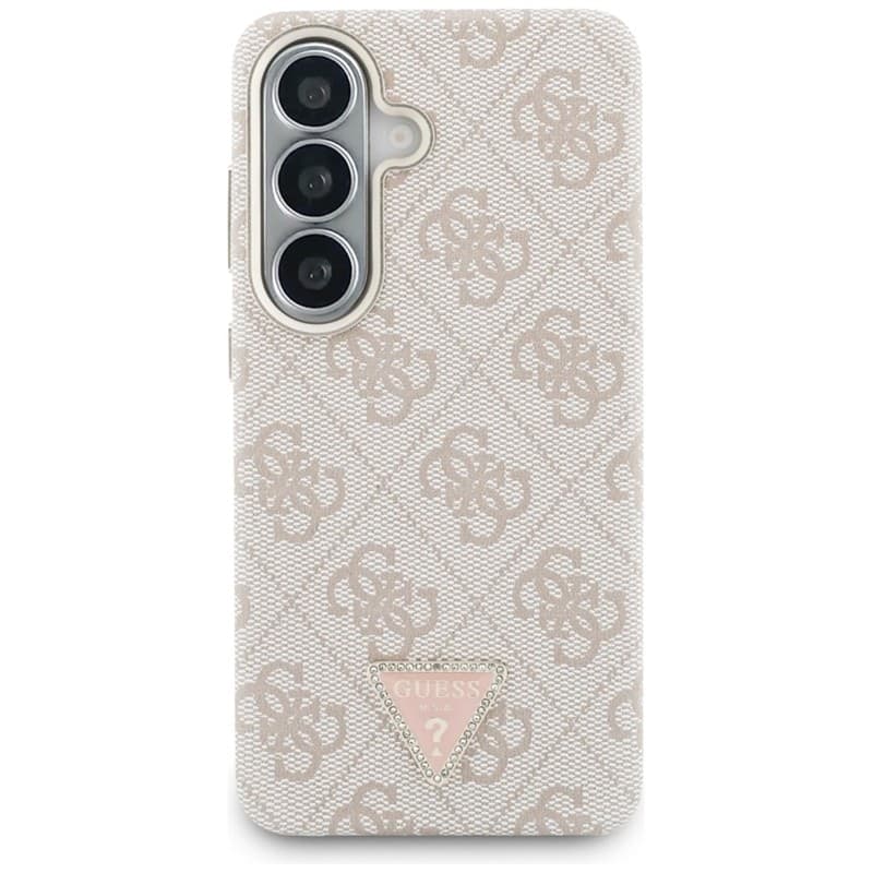 Guess 4G Triangle Logo MagSafe - Custodia per Samsung Galaxy S26 (rosa) - 3