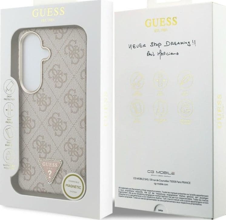 Guess 4G Triangle Logo MagSafe - Custodia per Samsung Galaxy S26 (rosa) - 8