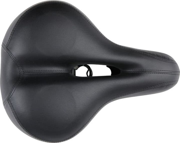 Dunlop - Sella da bicicletta in gel, ergonomica, larga, per turismo/citta, 28x21 cm - 4