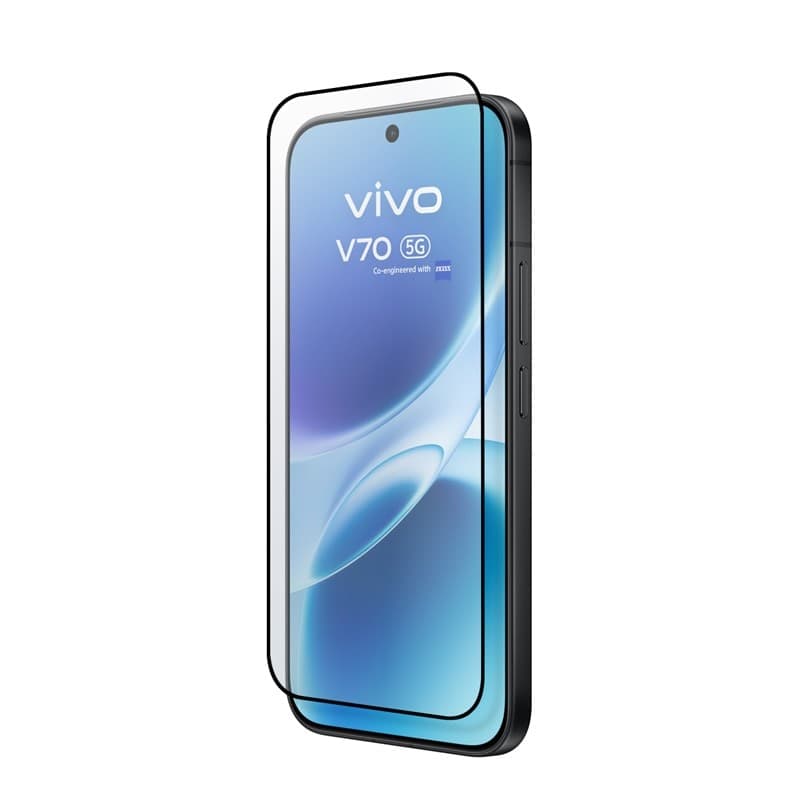 Crong 3D Armor Glass Lite - Pellicola protettiva in vetro temperato con colla completa per Vivo V70 5G - 2