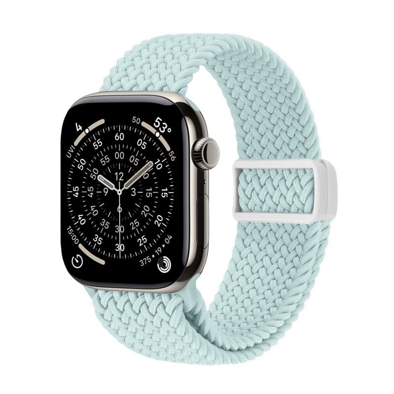 Cinturino Crong Wave - Cinturino intrecciato per Apple Watch 44/45/46/49 mm (menta) - 5