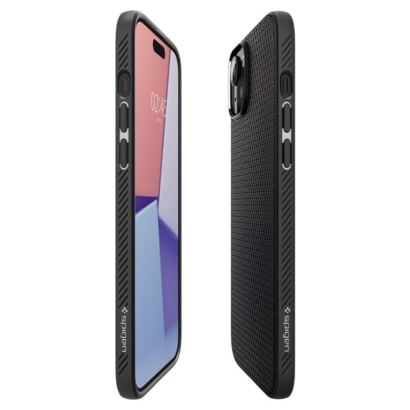 Spigen Liquid Air - Case for iPhone 15 (Matte Black) - 8