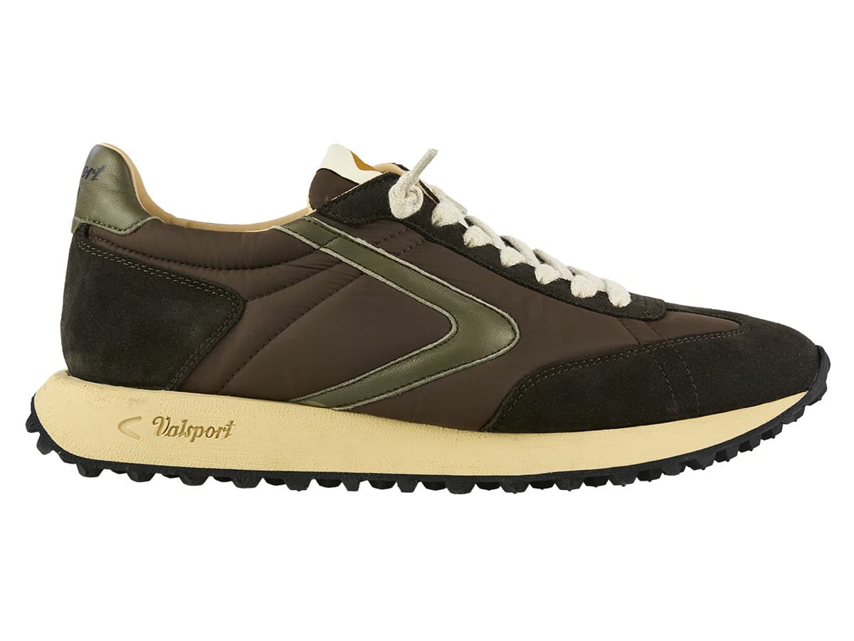 Valsport sneakers uomo Vantage in tessuto e suede ebony marrone - 2
