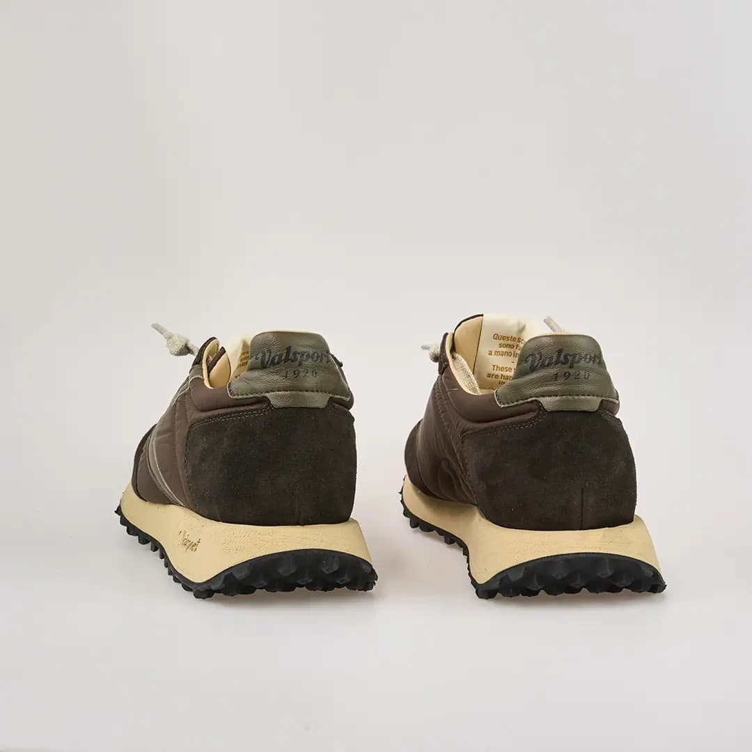Valsport sneakers uomo Vantage in tessuto e suede ebony marrone - 3