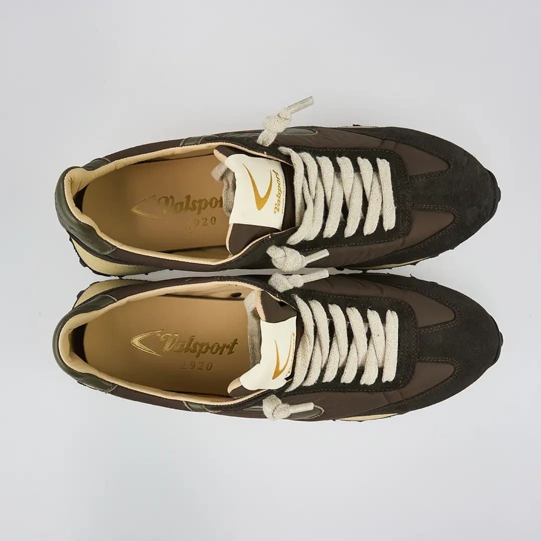 Valsport sneakers uomo Vantage in tessuto e suede ebony marrone - 4
