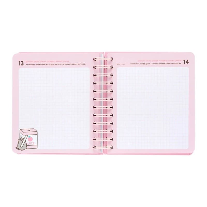 Pusheen - Calendario/Agenda giornaliera della collezione Foodie 2026/2027 - 2