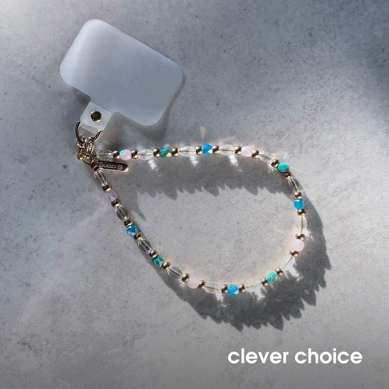Crong Phone Charm - Ciondolo per telefono con cordino (cristalli colorati) - 2