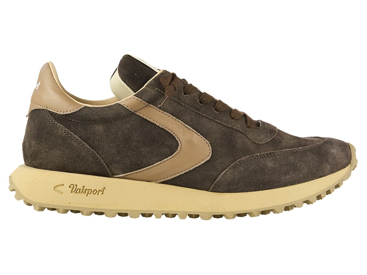 Valsport sneakers uomo Start City in camoscio chocolate - 2