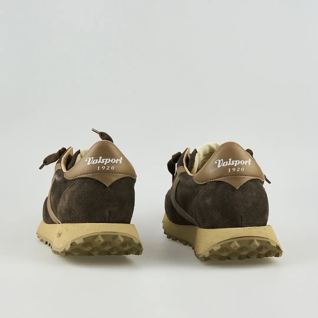 Valsport sneakers uomo Start City in camoscio chocolate - 3