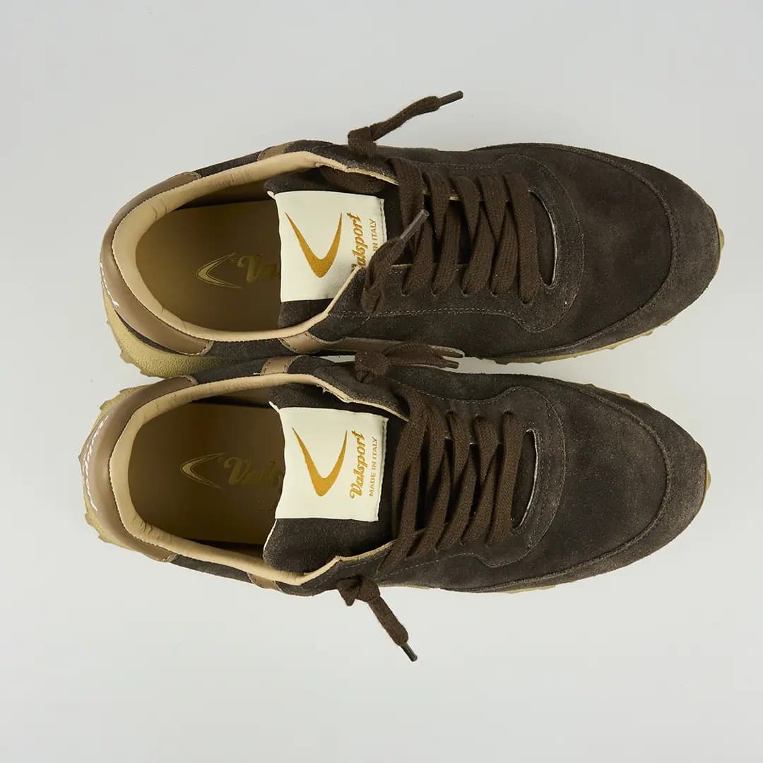 Valsport sneakers uomo Start City in camoscio chocolate - 4