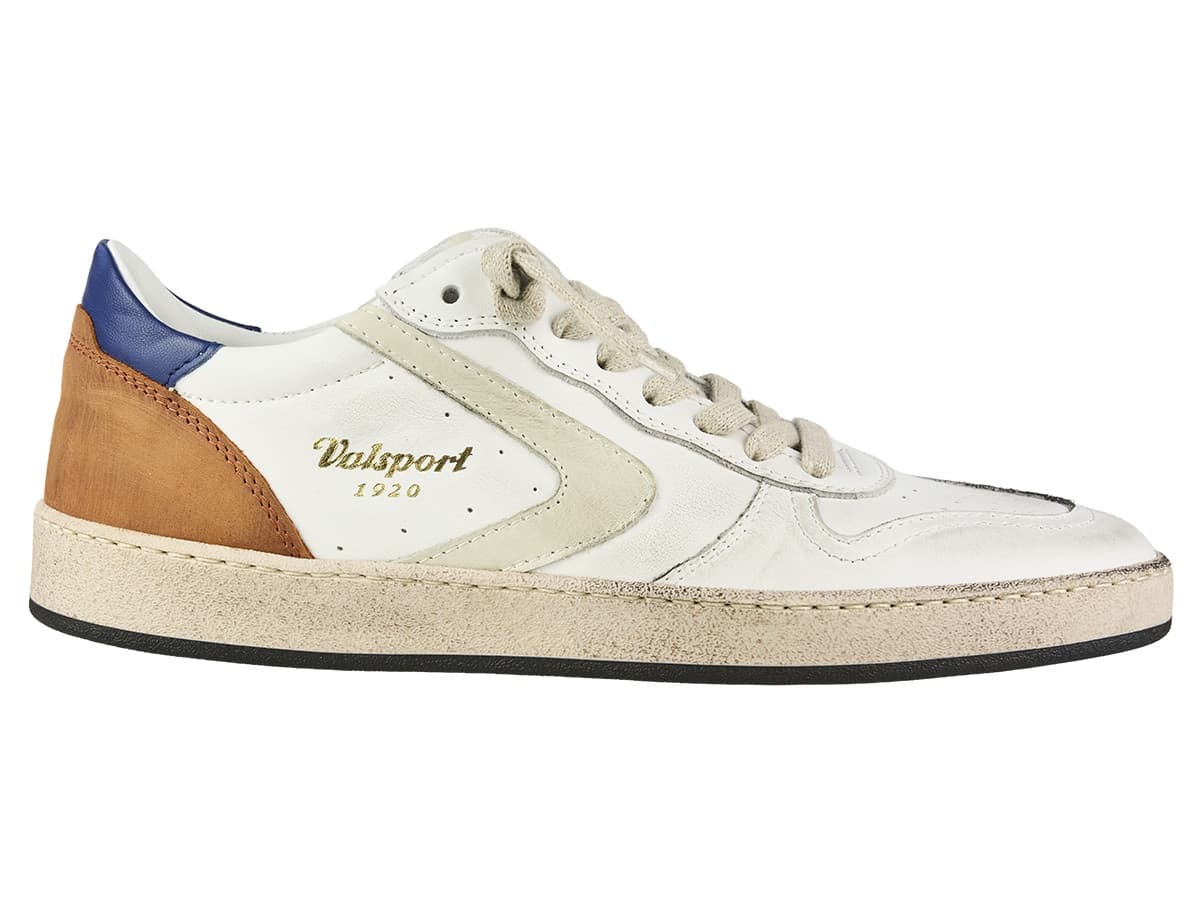 Valsport sneakers uomo Davis Heritage in pelle bianco dust - 2