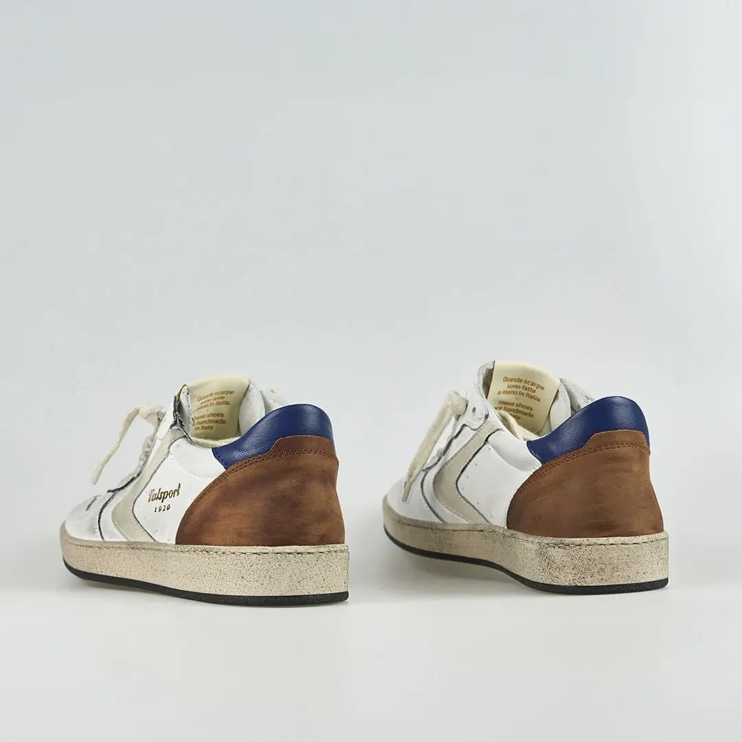 Valsport sneakers uomo Davis Heritage in pelle bianco dust - 3
