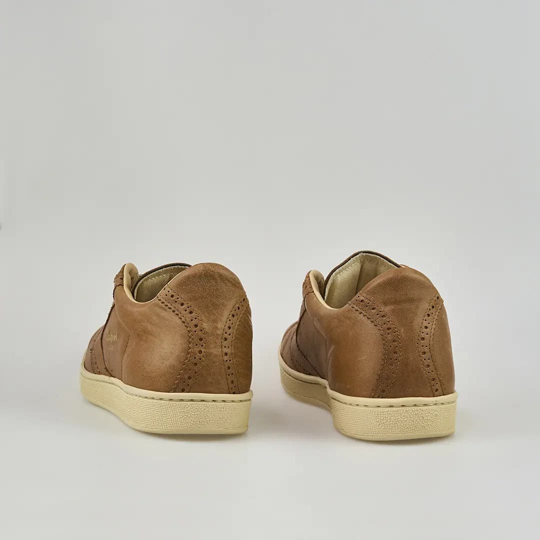 Valsport sneakers uomo Tournament in nappa marrone cognac - 3