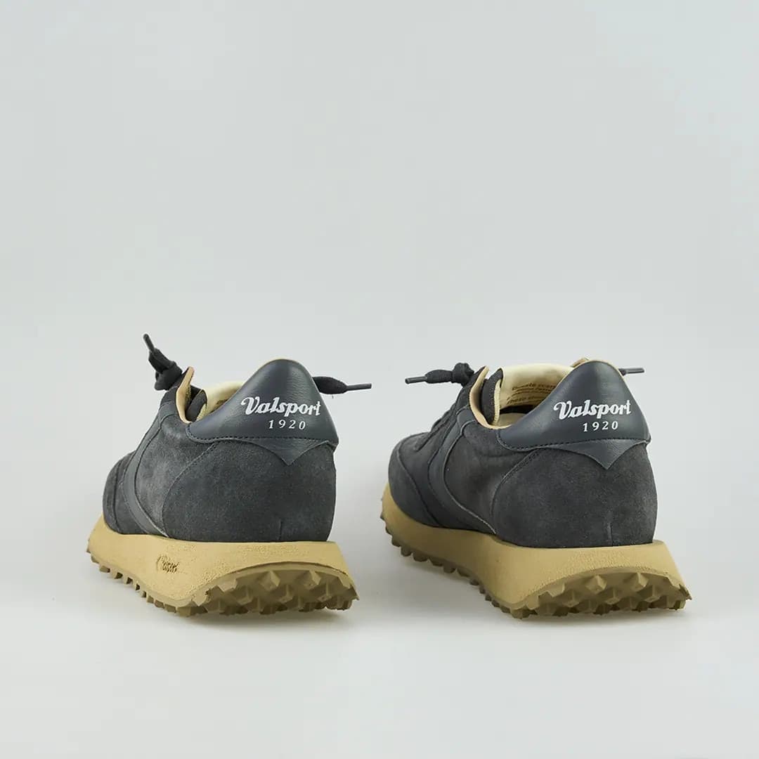 Valsport sneakers uomo Start City in camoscio grigio storm - 3