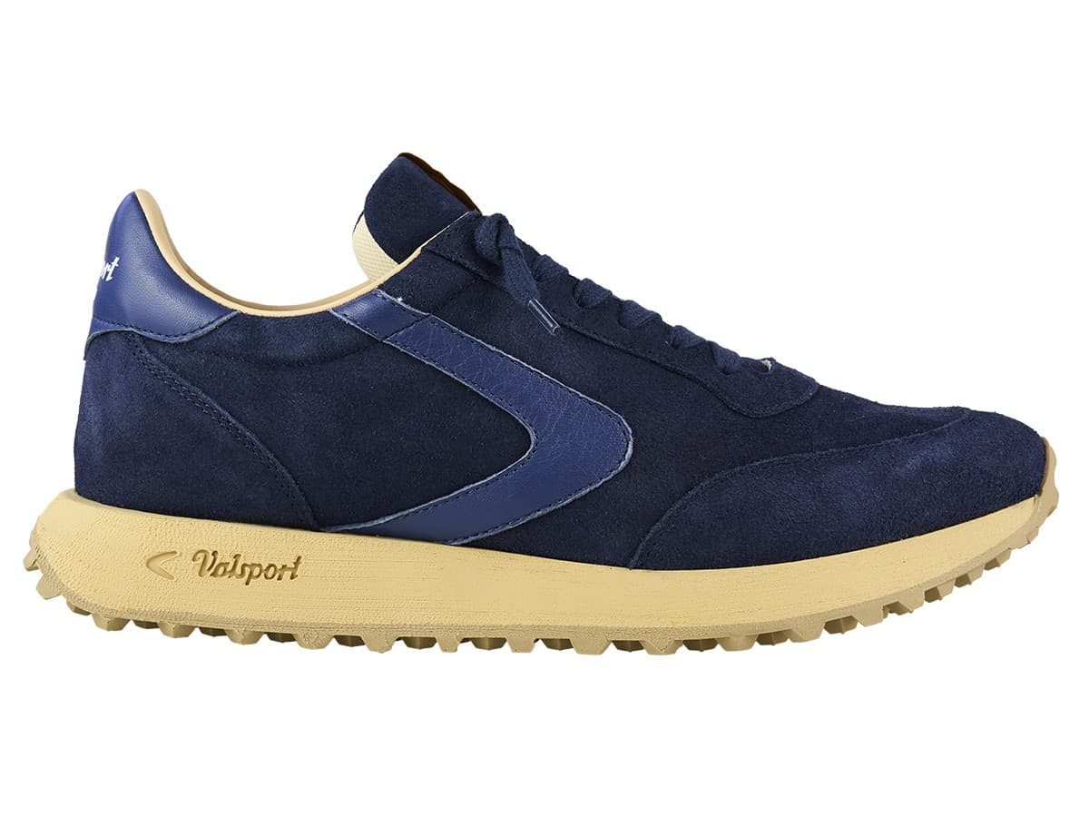 Valsport sneakers uomo Start City in camoscio blu deep - 2