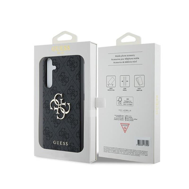 Guess 4G Big Metal Logo - Case Samsung Galaxy A35 5G (black) - 8