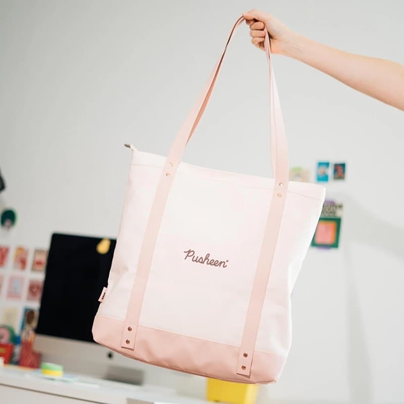 Pusheen - Borsa a tracolla in tessuto della collezione Sushi Roll 40x42 cm - 7