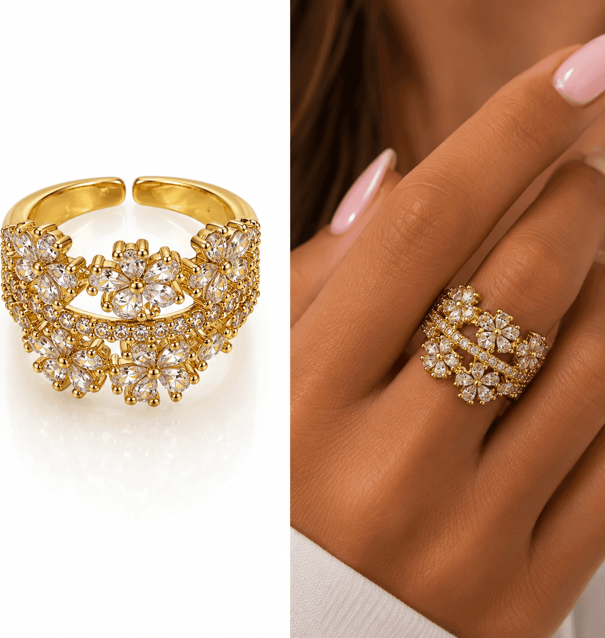 Alba Bijoux - Anello Fiora Gold - 3