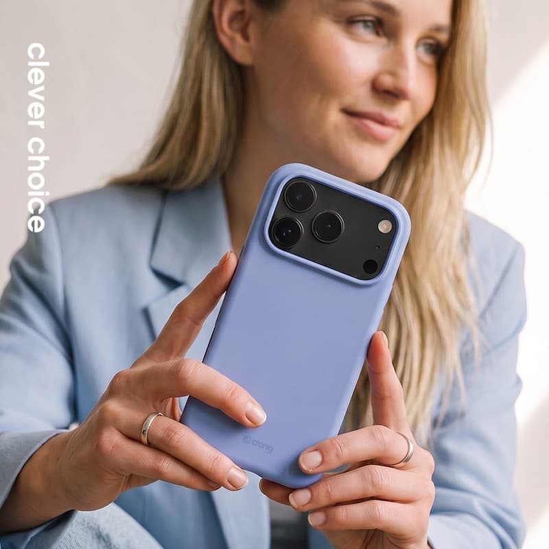Crong Color Cover Magnetic - Custodia MagSafe per iPhone 18 Pro / 17 Pro (Blu) - 3