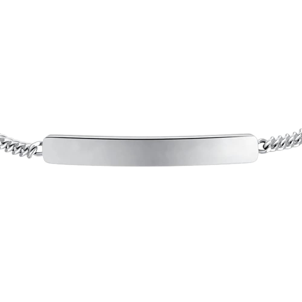 LUCA BARRA - BRACCIALE BAMBINO IN ACCIAO CON PIASTRA - 2
