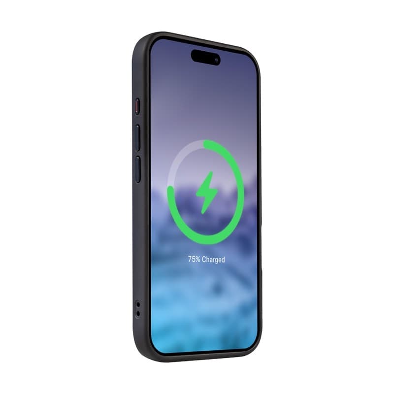 Crong Hybrid Frost MAG Cover - Custodia con MagSafe per iPhone 16 (Nero) - 7