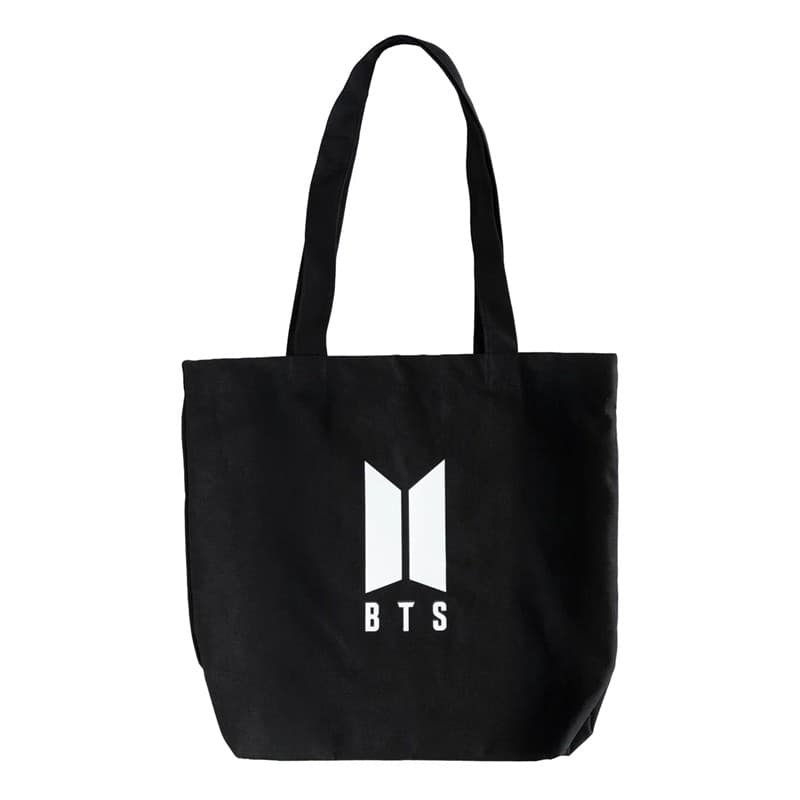 Borsa in tessuto stampato BTS con tracolla, 37,5 x 36 x 7 cm