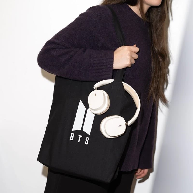 Borsa in tessuto stampato BTS con tracolla, 37,5 x 36 x 7 cm - 7