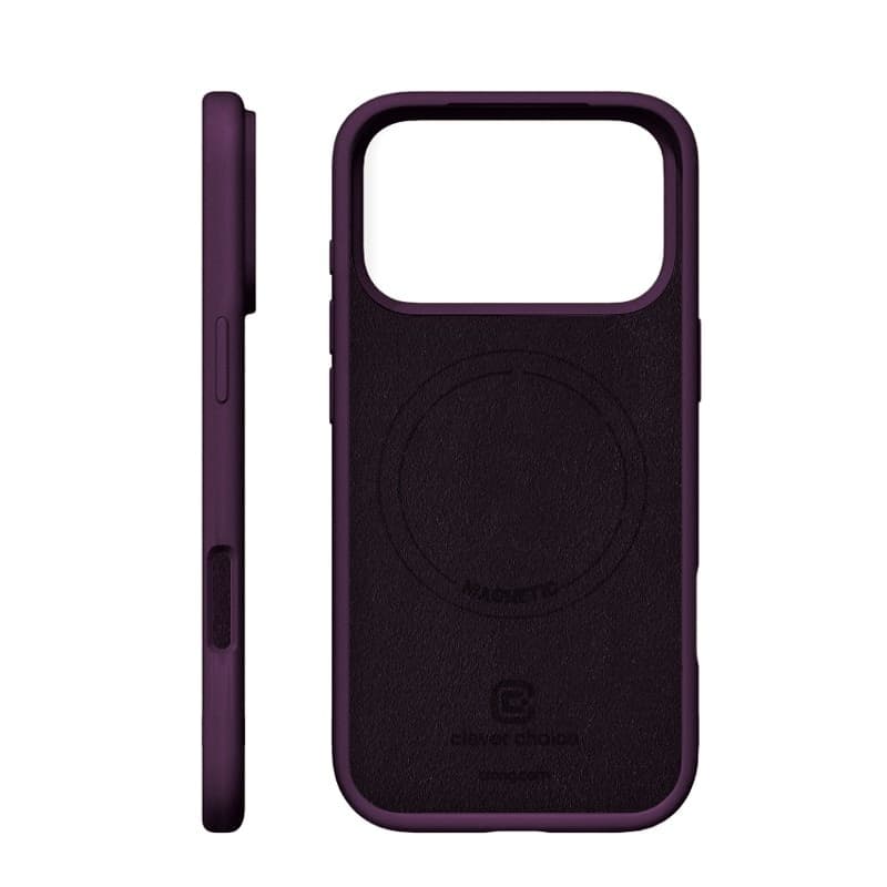 Crong Color Cover Magnetic - Custodia MagSafe per iPhone 18 Pro Max / 17 Pro Max (Prugna) - 2