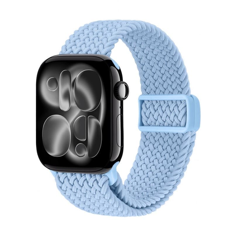 Cinturino Crong Wave - Cinturino intrecciato per Apple Watch 38/40/41/42 mm (azzurro cielo) - 5