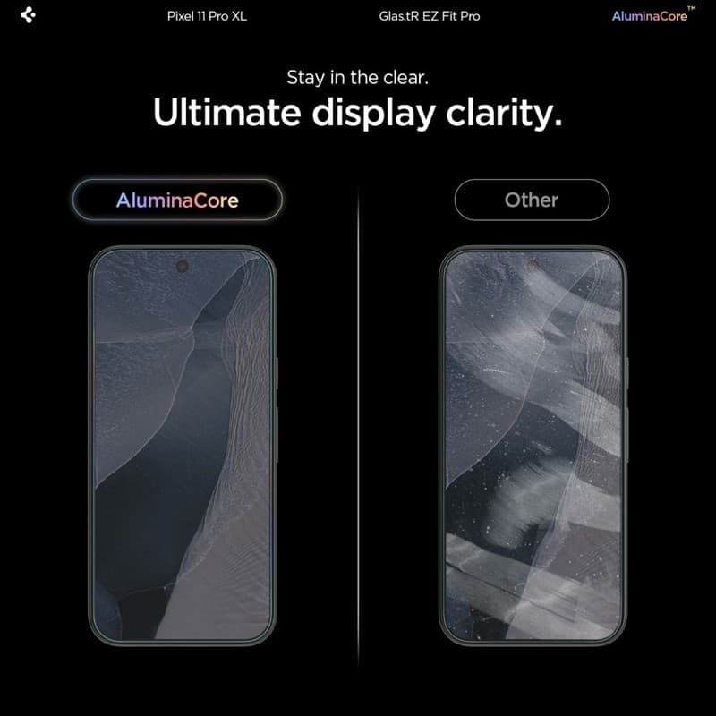 Spigen Glas.tR EZ Fit Pro AC Confezione da 2 - Pellicole protettive in vetro temperato per Google Pixel 11 Pro XL (2 pezzi) - 9