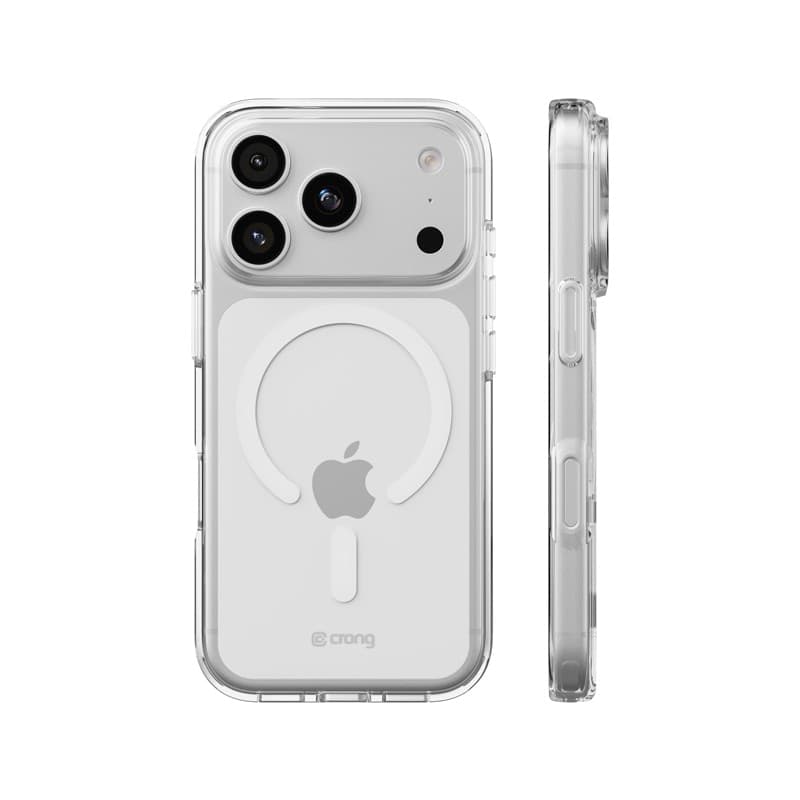 Crong Clear MAG Cover - Custodia MagSafe per iPhone 18 Pro / 17 Pro (Trasparente) - 5