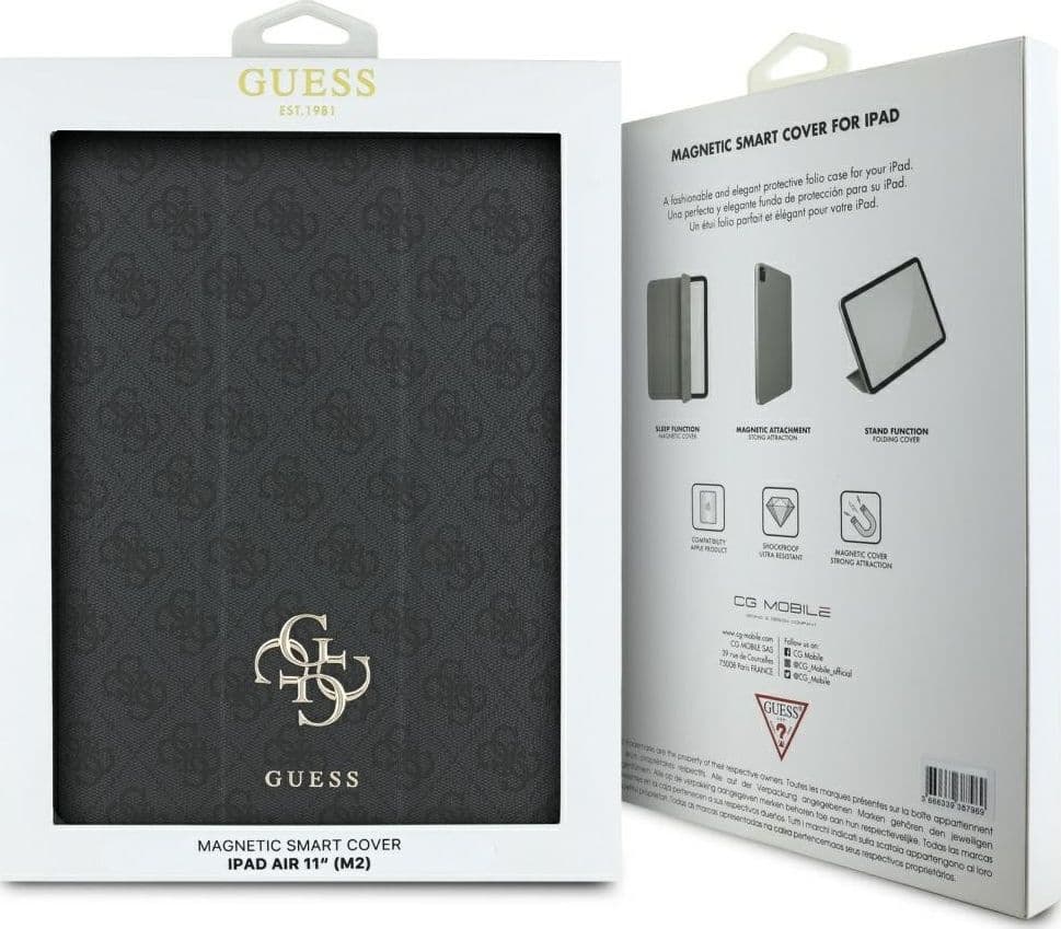 Guess Magnetic 4G Big Logo - Case iPad Air 11" M3 (2025) / iPad Air 11" M2 (2024) (black) - 6