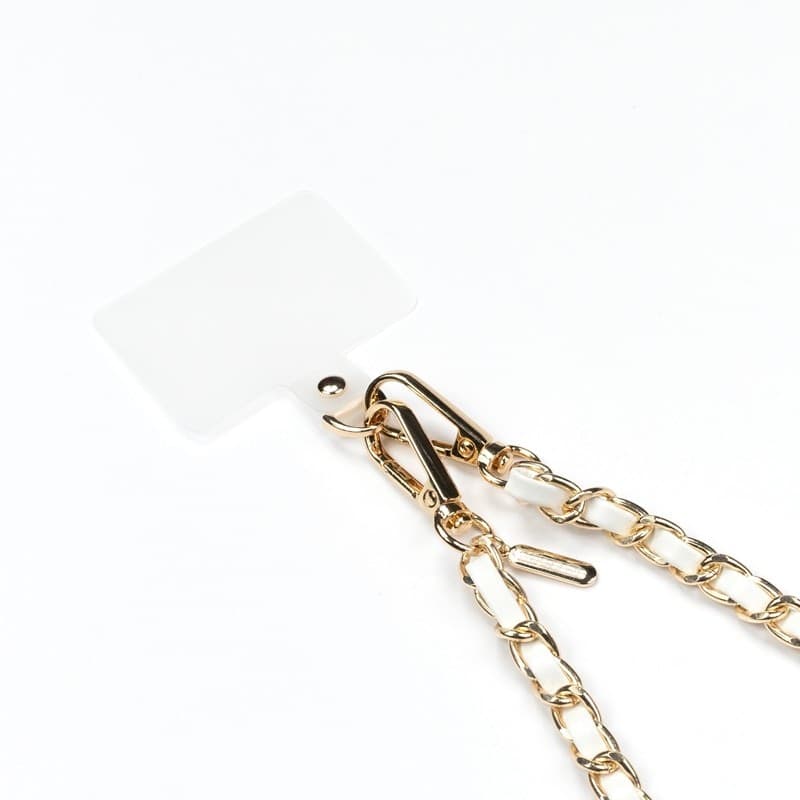 Borsa a tracolla per cellulare Crong - Cordino per cellulare (Twist bianco) - 4