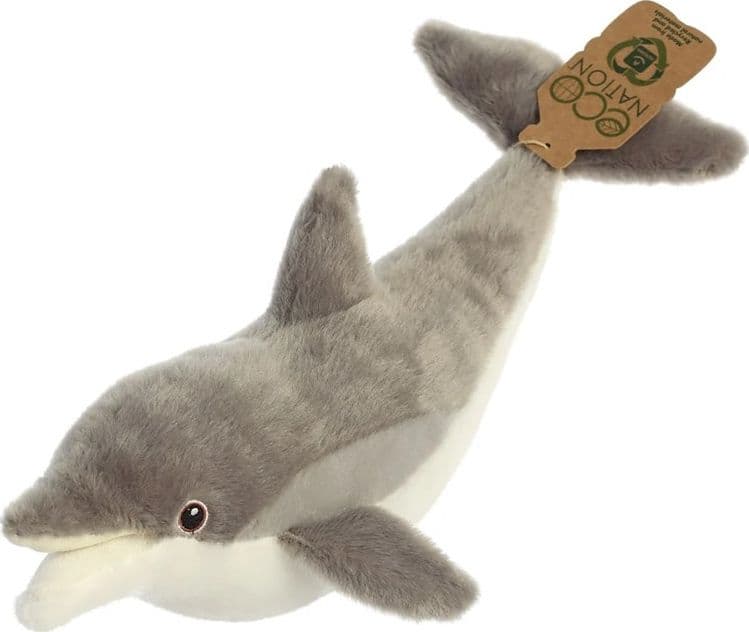 Eco Nation – Plush Toy / Cuddly Dolphin 38 cm Eco-Friendly - 3